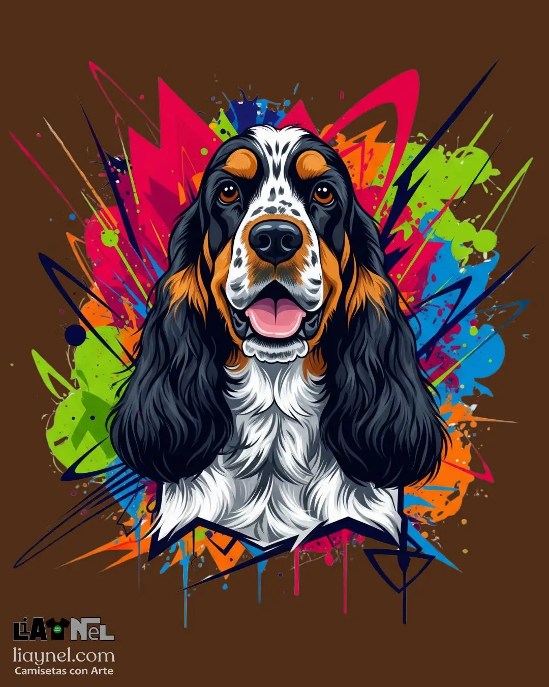 Ilustraci&oacute;n Cocker Spaniel Ingl&eacute;s