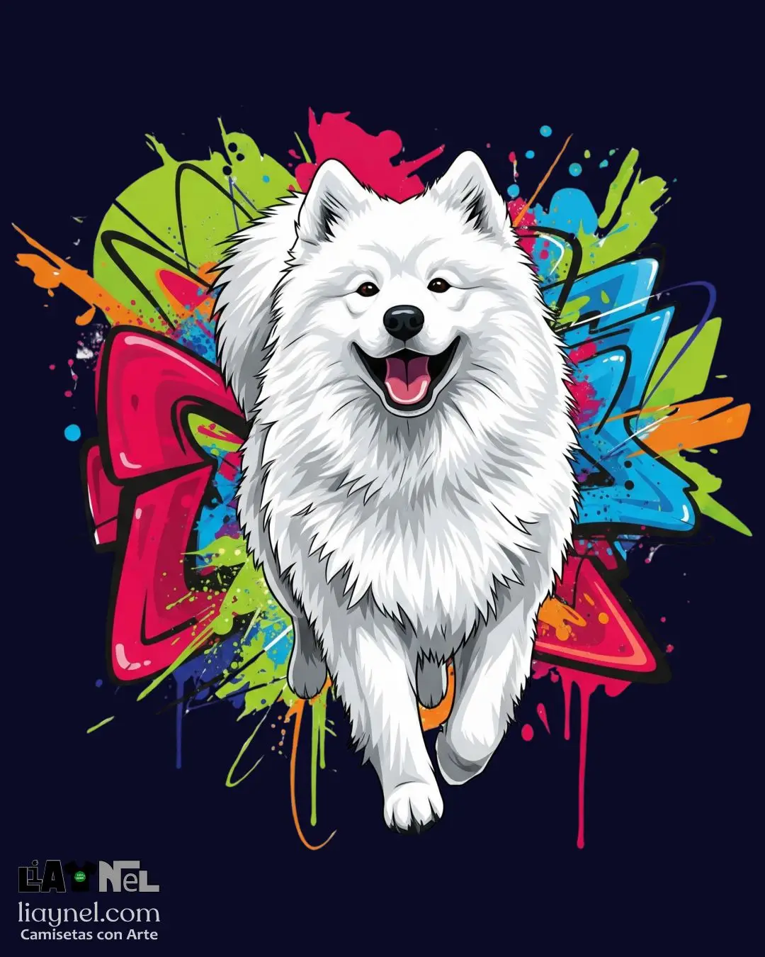 Ilustraci&oacute;n Samoyedo