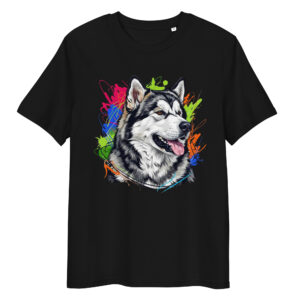 Camiseta de algodón orgánico unisex «Malamute de Alaska»