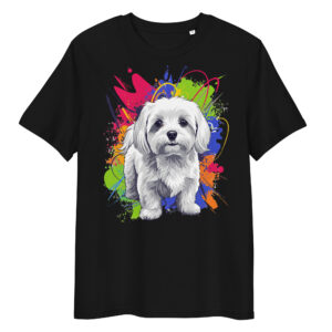 Camiseta de algodón orgánico unisex «Bichón Maltés»