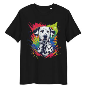 Camiseta de algodón orgánico unisex tallas grandes «Dálmata»