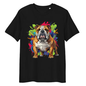 Camiseta de algodón orgánico unisex tallas grandes «Bulldog»