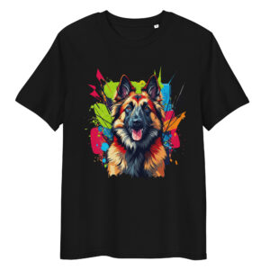Camiseta de algodón orgánico unisex «Pastor belga»