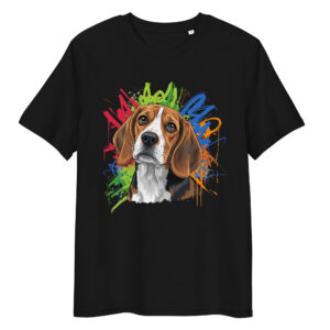 Camiseta de algodón orgánico unisex tallas grandes «Beagle»