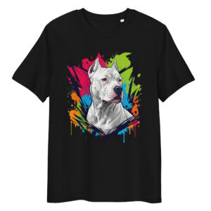 Camiseta de algodón orgánico unisex tallas grandes «Dogo Argentino»
