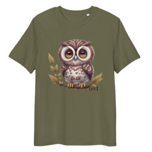 Camiseta de algodón orgánico unisex «Tiny Owl»