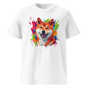 Camiseta de algodón orgánico unisex «Shiba Inu»