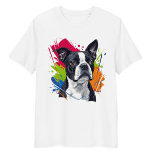 Camiseta de algodón orgánico unisex «Boston Terrier»